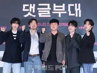 【포토】Son Sukku & Kim Sung Cheol & Kim DongHwi 등 영화 '레스 부대'의 주역들이 제작 보고회에 참가