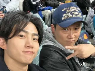 '2PM' 태경, MLB 월드투어 서울시리즈 LA 다저스 VS SD 파드레스 경기를 관전