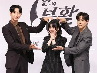 【포토】이정신(CNBLUE)&이유비&이준, 드라마 '7명의 부활' 제작발표회 참가…귀여운 3인조