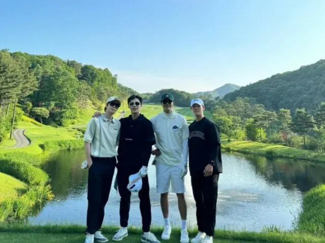Jun Il Woo, Woo DoHwan & 니엘(TEEN TOP)과 골프로 교류… "즐거운 하루"