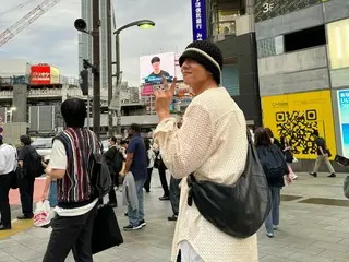 배우 Chae Jong Hyeop, 시부야에서 자신이 찍은 전광 게시판과 함께 파치리…“나입니다”
