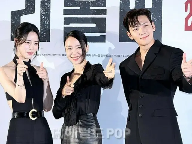 【포토】지창욱&정도연&임지연, 영화 '리볼버'에서 제작보고회 참여