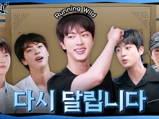 「BTS」JIN, 다시 하드워크 스타트… 「달려라 석진」 약 1개월 만에 재개