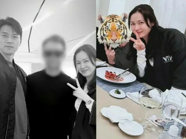 여배우 송예진, 옆에 앉는 '스티커 남성'은 남편 현빈이었다… 귀중한 투샷이 무심코 공개