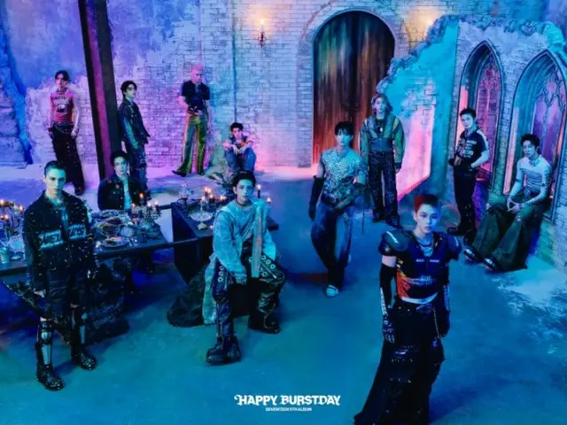 'SEVENTEEN', 새 앨범 'HAPPY BURSTDAY'에서 HANTEO 주간 차트도 석권