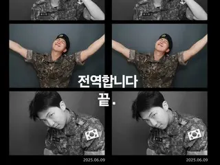 「BTS」RM, 오늘(10일) 제대…“제대합니다 끝” 기쁨의 만세!