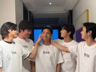 'BTS' V, 박서준 & 박현식 & 최우시의 환영에 답장… '감사합니다'
