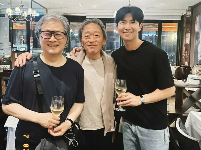 'BTS' RM, 박찬욱 감독&지휘자 정명훈 씨와의 쓰리샷 공개…“월드 클래스 만남”
