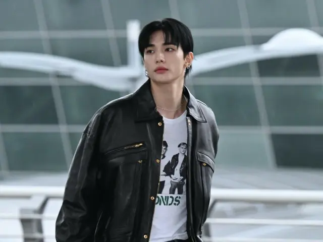 【공항 사진】 「Stray Kids」현진, 멋있는 가죽 재킷을 입고 "밀라노에갑니다"