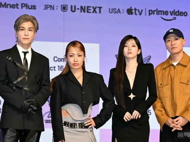 【포토】 「i-dle」Soyeon＆Gaeko＆RIEHATA＆이와타 고전, Mnet 한일 합동 제작 서바이벌 오디션 「Unpretty Rapstar ：
 HIP POP Princess의 메인 프로듀서들 제작 발표회에 참석