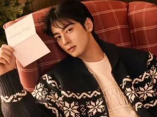 '아스트로' 차은우, 크리스마스 분위기 듬뿍... 따뜻한 겨울 메시지(동영상 있음)